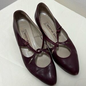 GEOFFERY BEENE VINTAGE kitten heel in Merlot